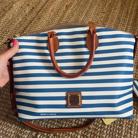 Dooney & Bourke Sullivan Striped Satchel and Wristlet - Picture 5 of 9